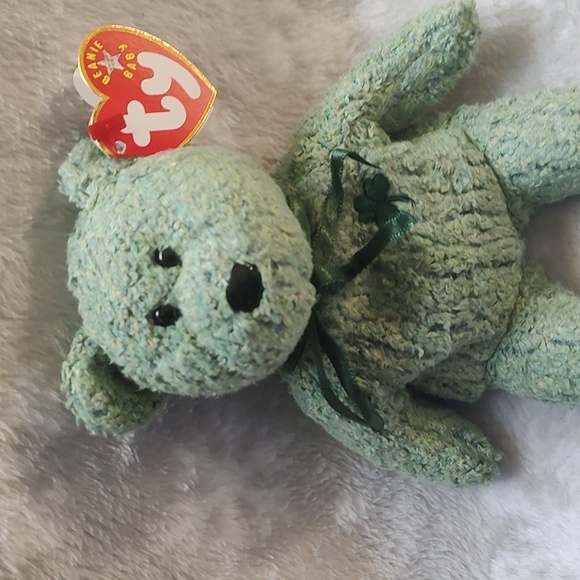 Shamrock ☘️🧸Ty, Beanie Baby Bear 🐻,2000 - Picture 3 of 9